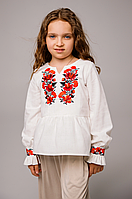 Вишиванка для дівчинки (льон,бавовна,пе) Соломійка зріст 116-152
