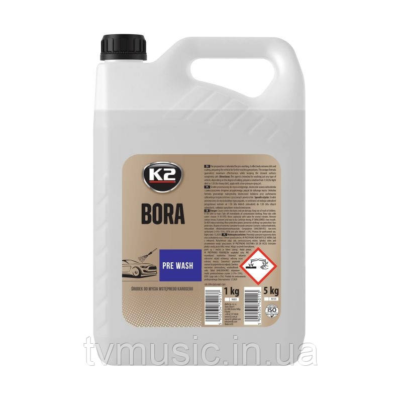 Автошампунь для попереднього миття K2 Bora Plus 5 кг (M103)