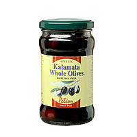 Оливки грецькі темні Каламата з кісточкою Pelion, Greek Kalamata Whole Olives 200 г