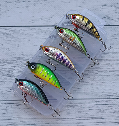 Набір Воблерів Columbia L-MINNOW 44S 5.5гр 5шт в коробці, фото 1