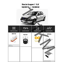 Комплект фільтрів Dacia Logan I 1.6 (2011-2012) WIX