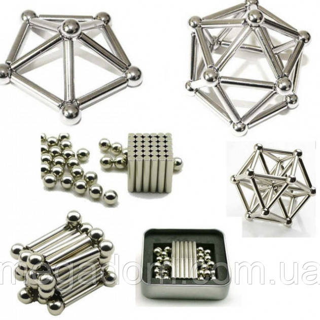 Магнітна головоломка конструктор фігур Buckyballs n Buckybars, Головоломка магнітні TA-233 кульки NeoCube