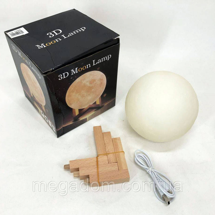 Гарний нічник для дитини Moon Lamp 13 см, Нічник для малюка, Нічник з акумуляторною батареєю NW-931 для сну