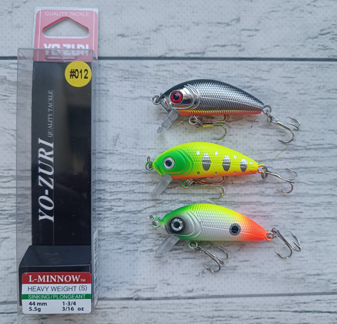 Воблери Columbia L-MINNOW 44S 5.5гр Набір 3шт