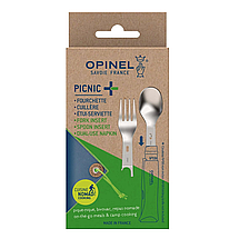 Набір столових приборів Opinel / Опінель Nomad Plus Picnic для ножа №8 (Франція), фото 3