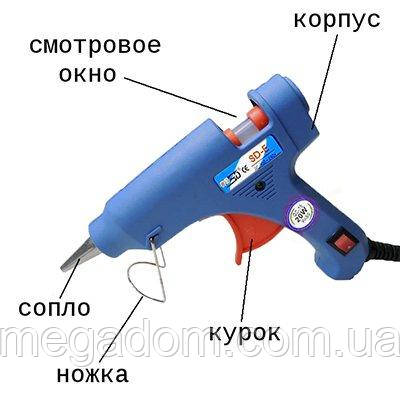 Пістолет для клей для рукоділля XUNLEI XL-E20 7,5 мм, Пістолет для роботи з QE-636 силіконовим клеєм