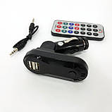 FM-трансмітер Bluetooth CM i9 для автомобіля, 2 USB, microSD, Hands-Free, чорний, фото 3