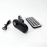 FM-трансмітер Bluetooth CM i9 для автомобіля, 2 USB, microSD, Hands-Free, чорний, фото 11