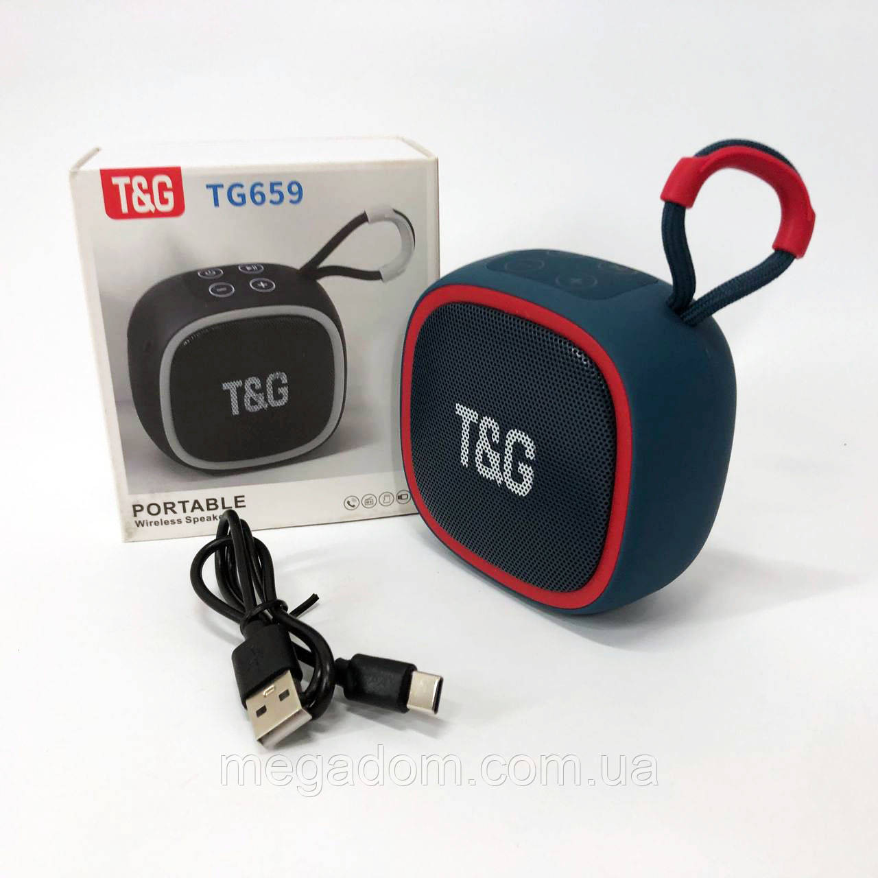 Bluetooth колонка для гарної музики TG659, Акумуляторна переносна колонка, Колонка для дому BS-417 та вулиці