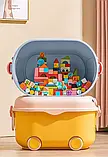 Багатофункціональний ящик для зберігання іграшок POPPET "Свинка Блу" На колесах середній, фото 9