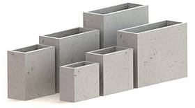 Бетонний вазон серія "Прямокутник" для квітів та дерев, для вулиці, саду, дачі та тераси