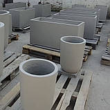 Бетонний вазон серія "Прямокутник" для квітів та дерев, для вулиці, саду, дачі та тераси, фото 5