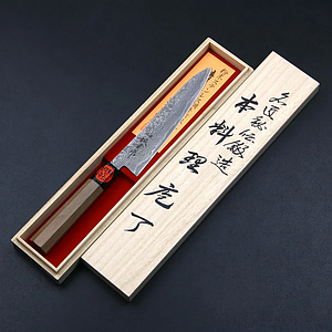 Ніж кухонний Honmamon / Хонмамон "HARUKAZE" Petty Damascus, 280 мм (Японія)