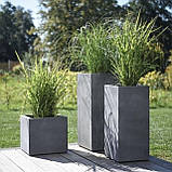 Вазон вуличний серія "Квадрат" для квітів та дерев, для вулиці, саду, дачі та тераси кашпо з бетону, фото 7