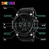 Протиударний годинник SKMEI 1384BK BLACK, Військовий годинник спецслужб, Годинник RM-662 військовий чоловічий, фото 4