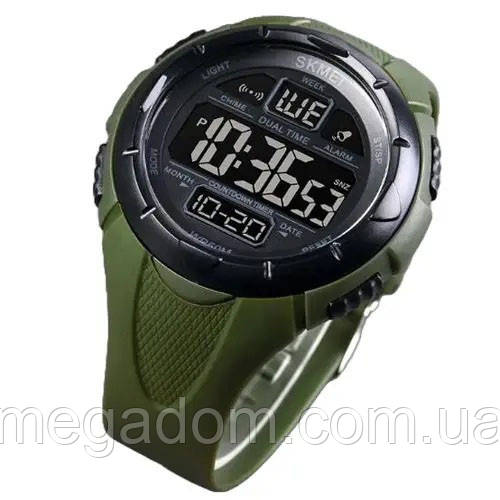 Протиударний годинник SKMEI 1656GN ARMY GREEN, Брендові чоловічі годинники, Годинники RQ-555 для чоловіка
