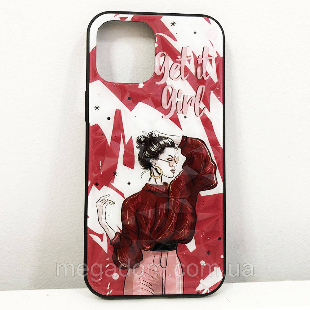 Чохол Apple Iphone 12 Pro Max. Get it LE-990 girl! червоний