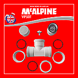 Трійник з вентиляційним клапаном 50 мм McAlpine VP50T, фото 9