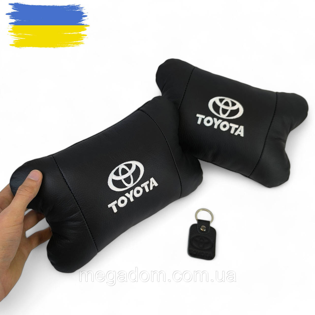 Подушки на крісло в авто Toyota, Подарунок чоловікові водію, Подушки-підголовники для OU-397 салону автомобіля