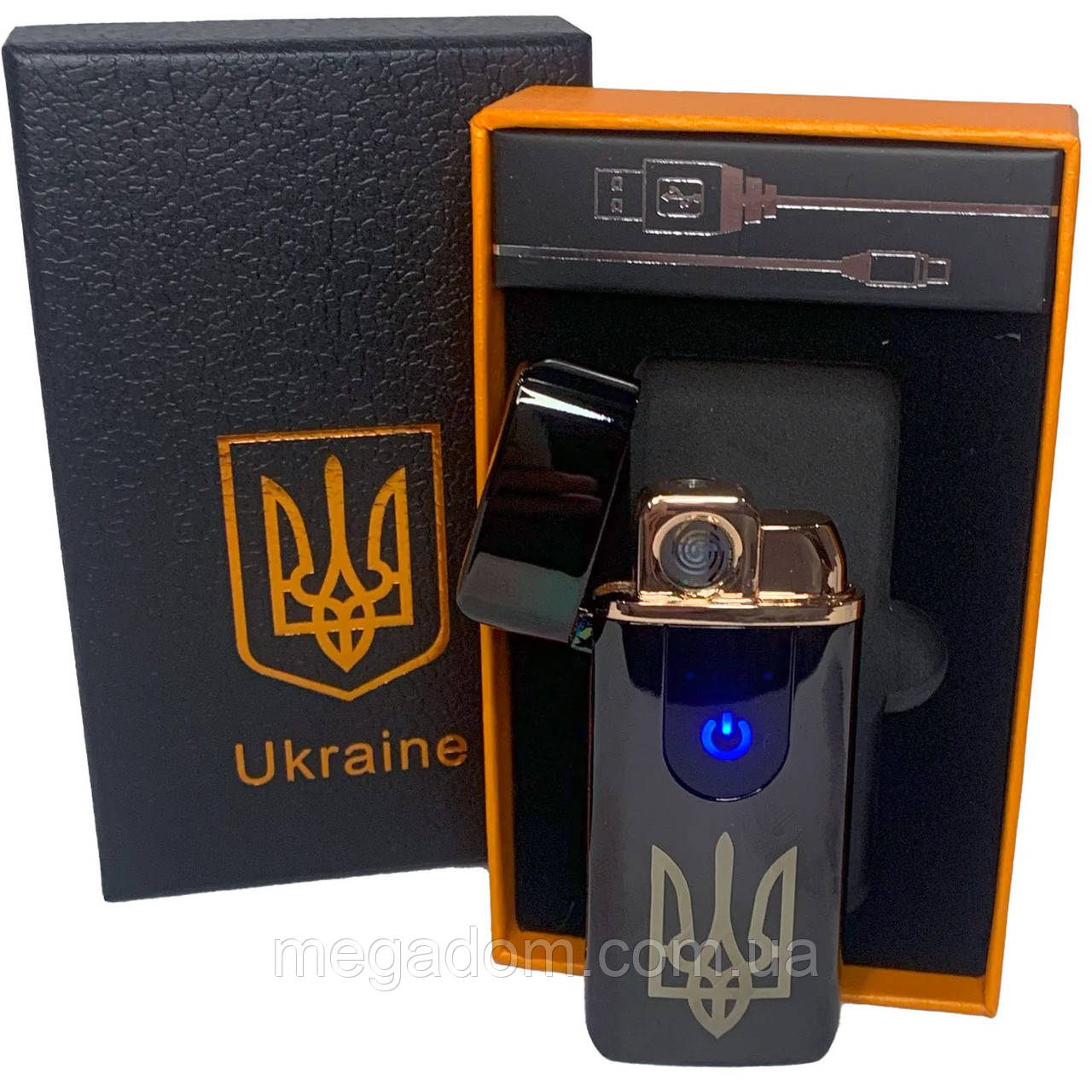 Запальничка подарункова вічна HL-431, Запальничка на зарядці, Запальничка з XB-167 зарядкою акумуляторна