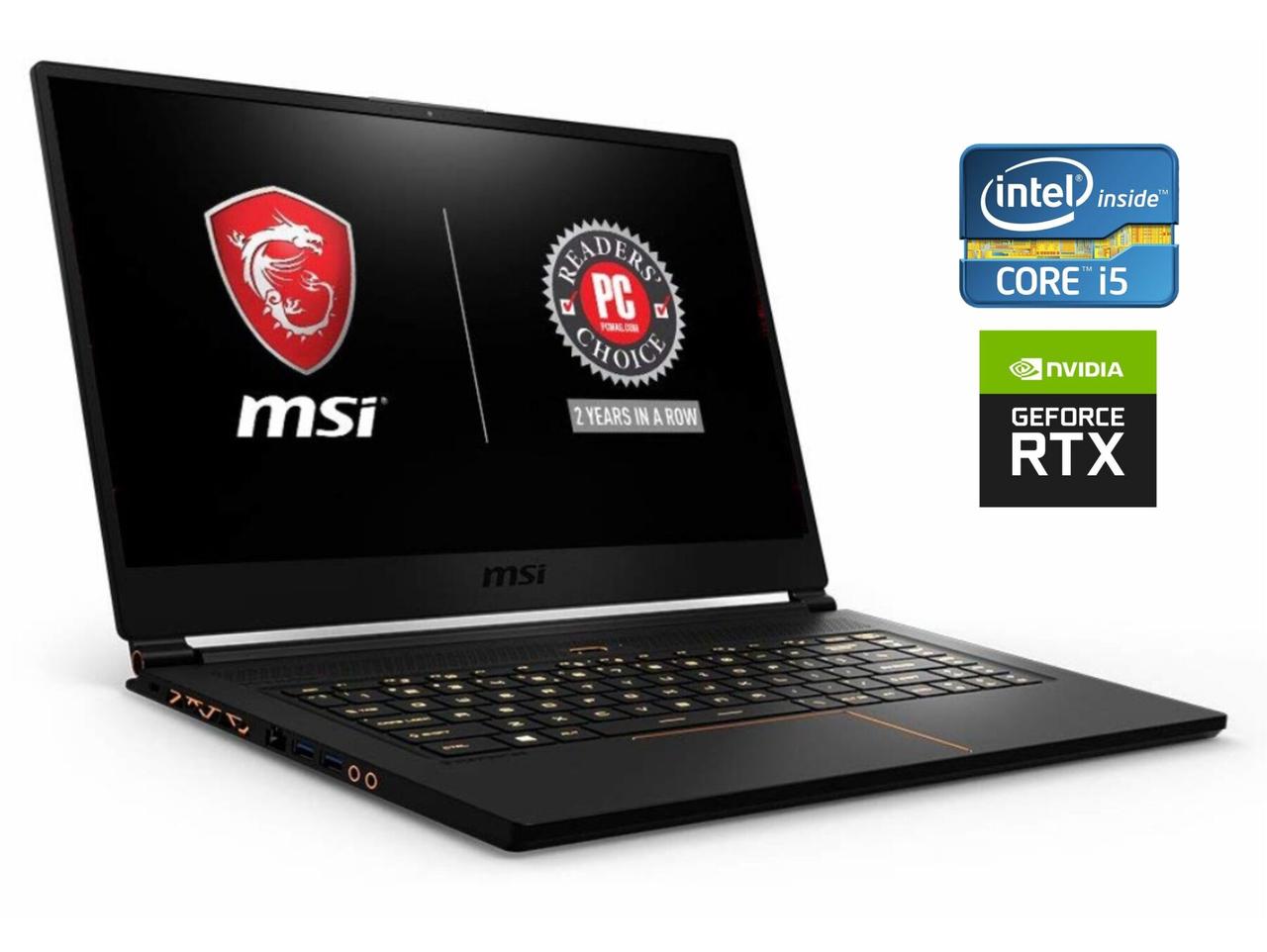 Ігровий ноутбук MSI GS65 Stealth 8SE/ 15.6" 1920x1080/ i5-8300H/ 16GB RAM/ 1000GB SSD/ RTX 2060 6GB