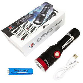Ліхтар Police BL-736-T6, 1х18650, затискач, zoom, ЗП microUSB, Box, фото 3