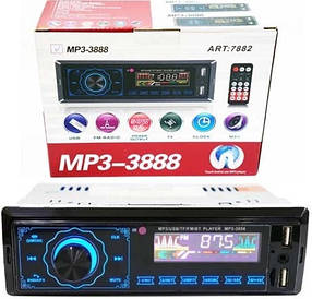 Автомагнітола 3888 ISO — 2xUSB, Bluetooth, FM, microSD, AUX сенсорна магнітола