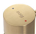 Змішувач для раковини (умивальника) REA TESS BRUSHED GOLD високий *, фото 5