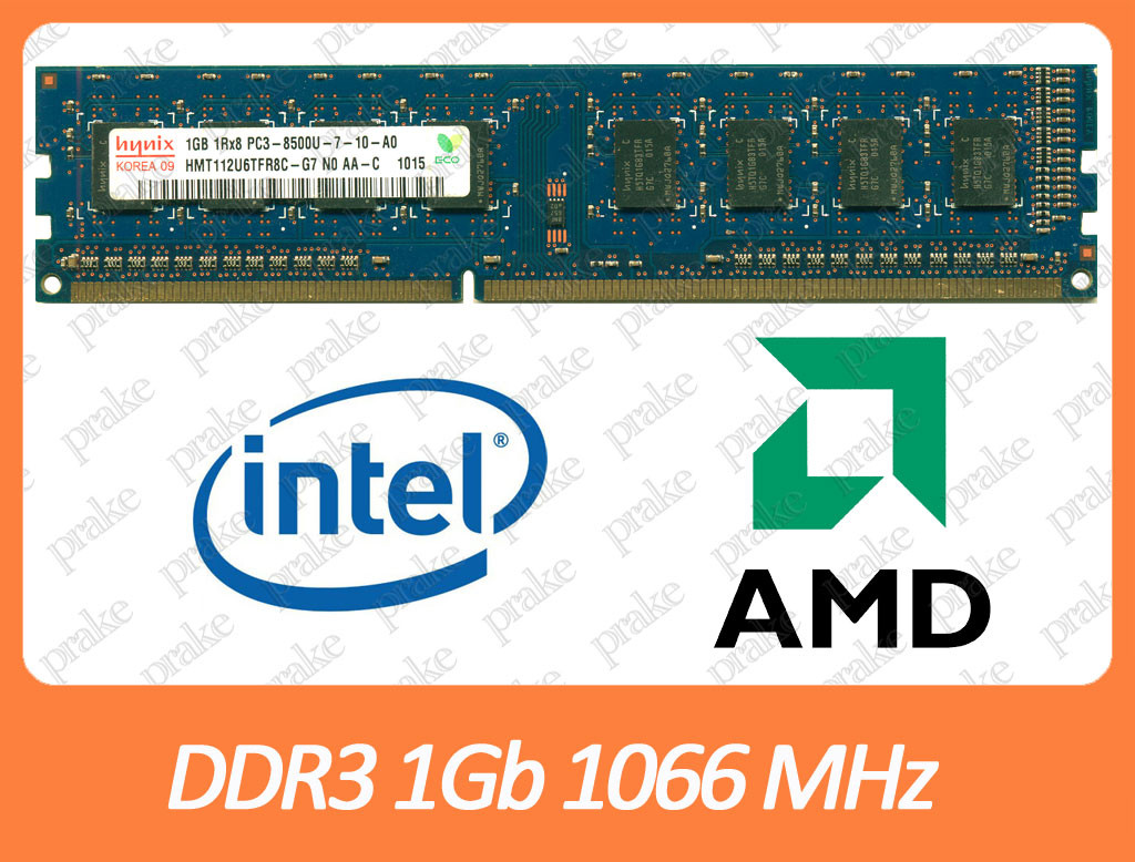 DDR3 1GB 1066 MHz (PC3-8500) різні виробники, фото 1