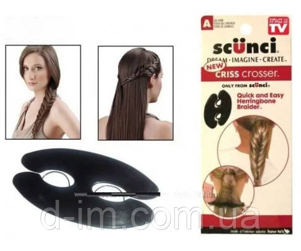 Шпилька для плетіння коси Scunci Criss Crosse Твістер