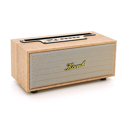 Колонка Kisonli G12A Bluetooth 5.0, 1х8W, 1200mAh, USB/TF/BT/AUX, DC: 5V/1A, Wooden, BOX, Q40, фото 1
