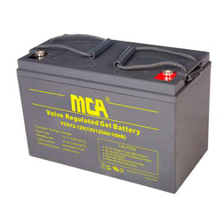 Акумуляторна батарея MCA FCG12-120AT GEL 12 V 120 Ah (331 x 174 x 214), 33 kg, фото 1