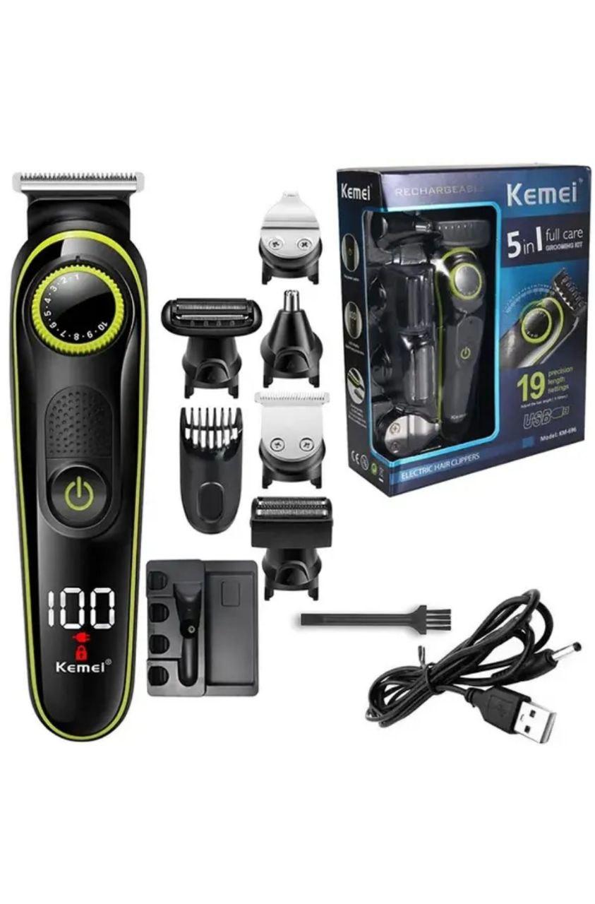 Мужская машинка для стрижки и бритья бороды и окантовки KEMEI Триммер 5 ...