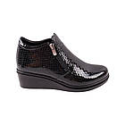 Черевики жіночі Kesim чорні натуральна лакована шкіра, 36, фото 3