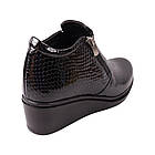 Черевики жіночі Kesim чорні натуральна лакована шкіра, 36, фото 4