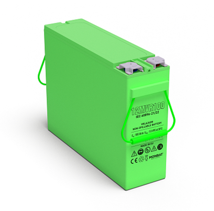 Акумуляторна батарея MONBAT FRONT TERMINAL 12MVR100 AGM 12V/100 Ah, 398x110x286 мм, 32,9 кг, фото 1