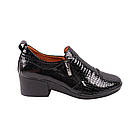 Туфлі жіночі Kesim чорні натуральна лакована шкіра, 39, фото 3