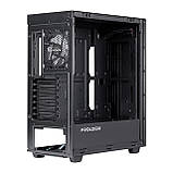 Корпус Prologix E122 Tempered Glass&Mesh Black Black DS, фото 7