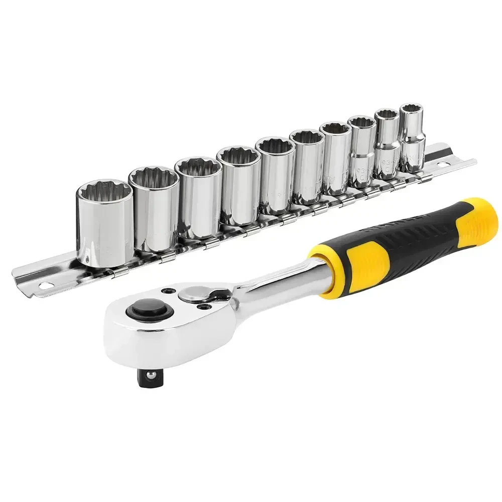 Набір головок торцевих 1/4 з одинадцяти предметів STANLEY STMT82666-0, фото 1