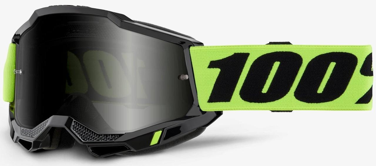 Окуляри 100% ACCURI 2 SAND Neon Yellow - Smoke Lens, SAND
