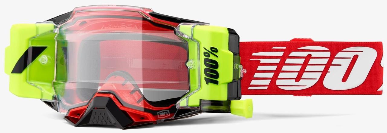 Окуляри 100% ARMEGA FORECAST Red - Clear Lens, Roll-Off