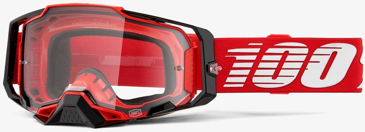 Окуляри 100% ARMEGA Red - Clear Lens, Clear Lens