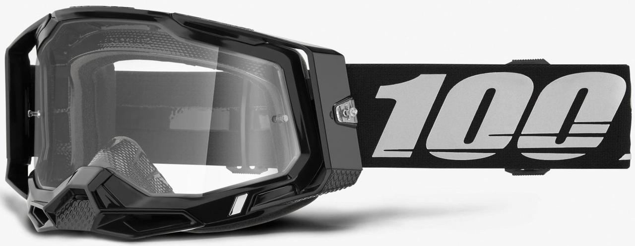 Окуляри 100% RACECRAFT 2 Black - Clear Lens, Clear Lens