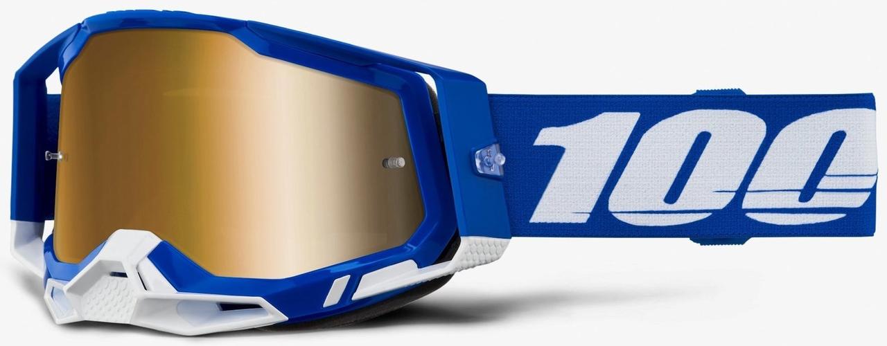 Окуляри 100% RACECRAFT 2 Blue - Mirror Gold Lens, Mirror Lens