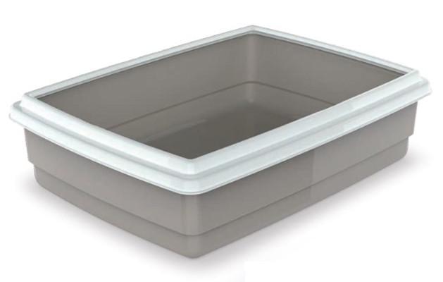 Туалет для кішок Georplast Jumbo, сірий, 10552, 54х40х14 см, фото 1