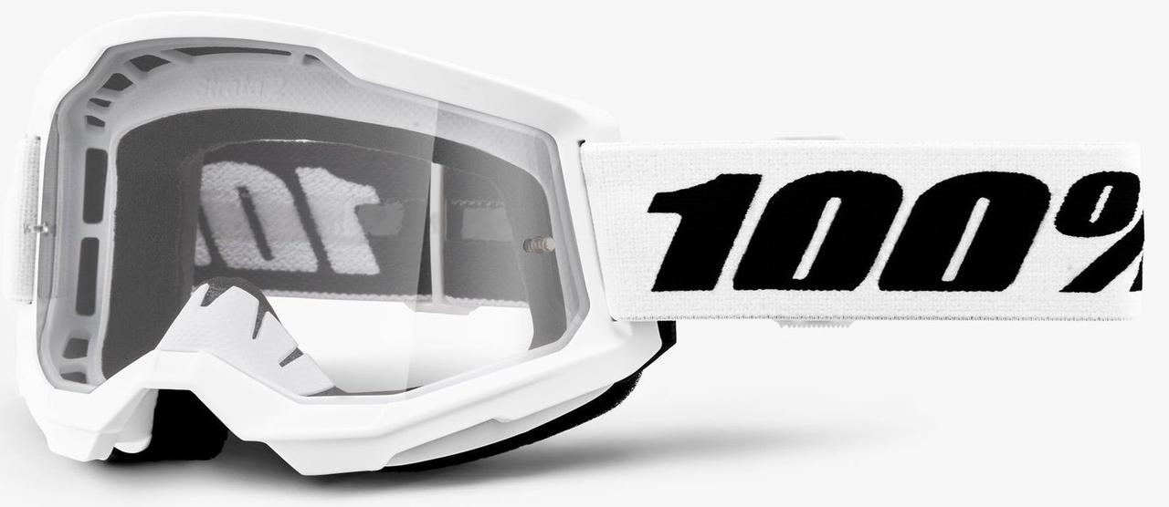 Окуляри 100% STRATA 2 White - Clear Lens, Clear Lens