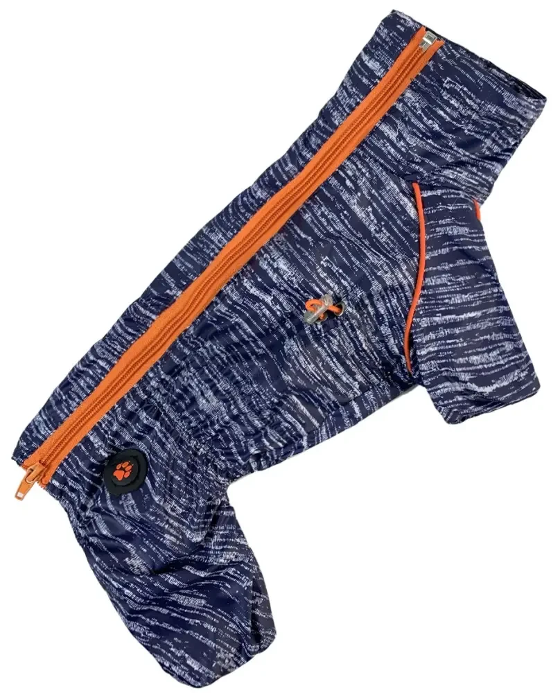 Комбінезон дощовик Такса 46 см (об'єм до 52 см) Кант рябий розмір 4 для собак M, фото 1