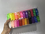 Набір для ліплення з повітряним пластиліном 24 кольори, фото 2