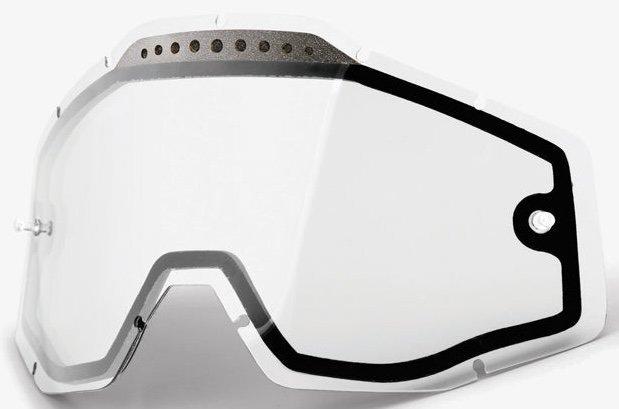 Лінза 100% RC/AC/ST Dual Vented Lens - Clear, Dual Clear Lens