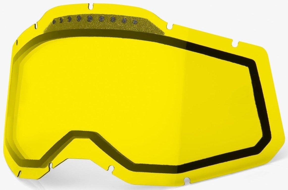 Лінза 100% RC2/AC2/ST2 Dual Vented Lens - Yellow, Dual Clear Lens